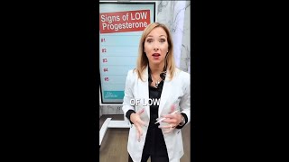 Signs & Symptoms of Low Progesterone #shorts