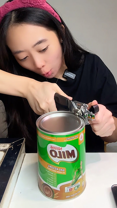 BUKA KALENG MILO BISA PAKE CARA INI JUGA TERNYATA !!! 🤫
