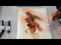 Abstract Painting demo/ Demonstration peinture abstraite /Acrylic/Acrylique