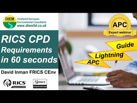 RICS CPD requirements in 60 seconds