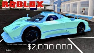 Spending 2000000 On A Super Car In Roblox Vehicle Simulator Youtube - roblox vehicle simulator 250000