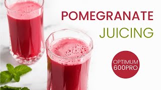 How to make Pomegranate juice using  Optimum 600Pro Juicer from Froothie