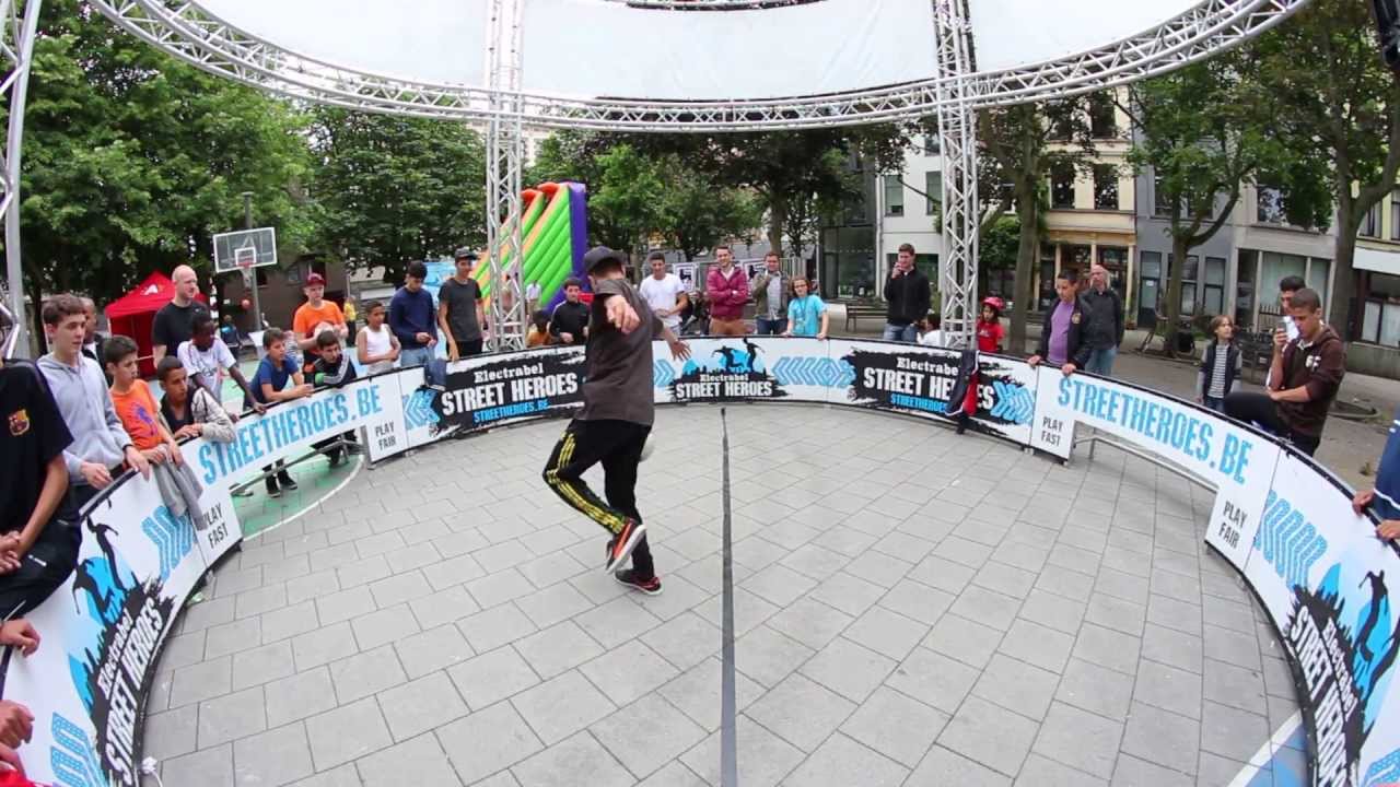 Freestyle demo by Soufiane Bencok at Electrabel Street Heroes Final ...