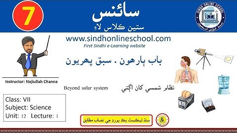 Beyond the solar system | Science Class 7| Chapter 12| Lecture 1| Sindh Online School