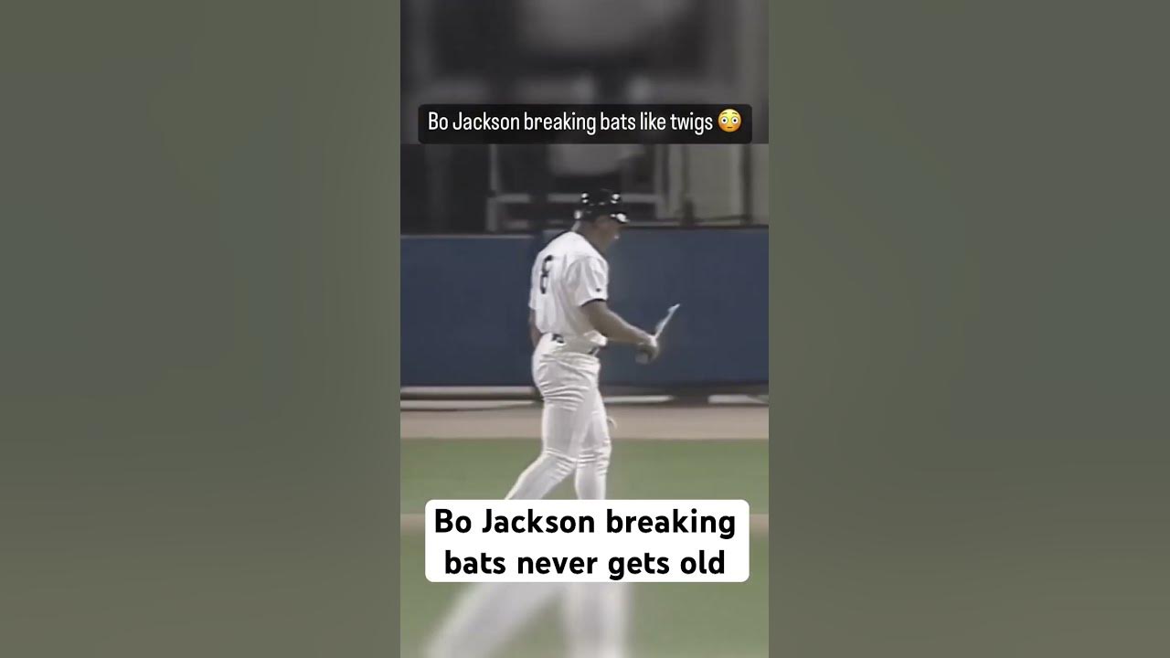 Bo Jackson breaking bats never gets old 