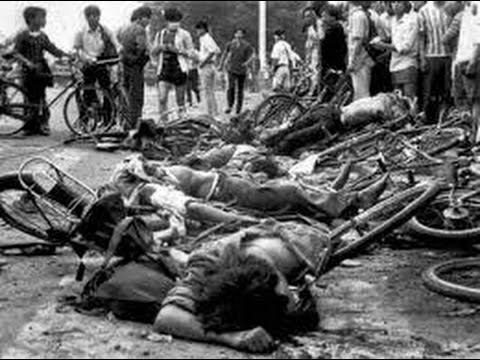 13 学生大屠杀在天安门广场 - 共产党的罪行