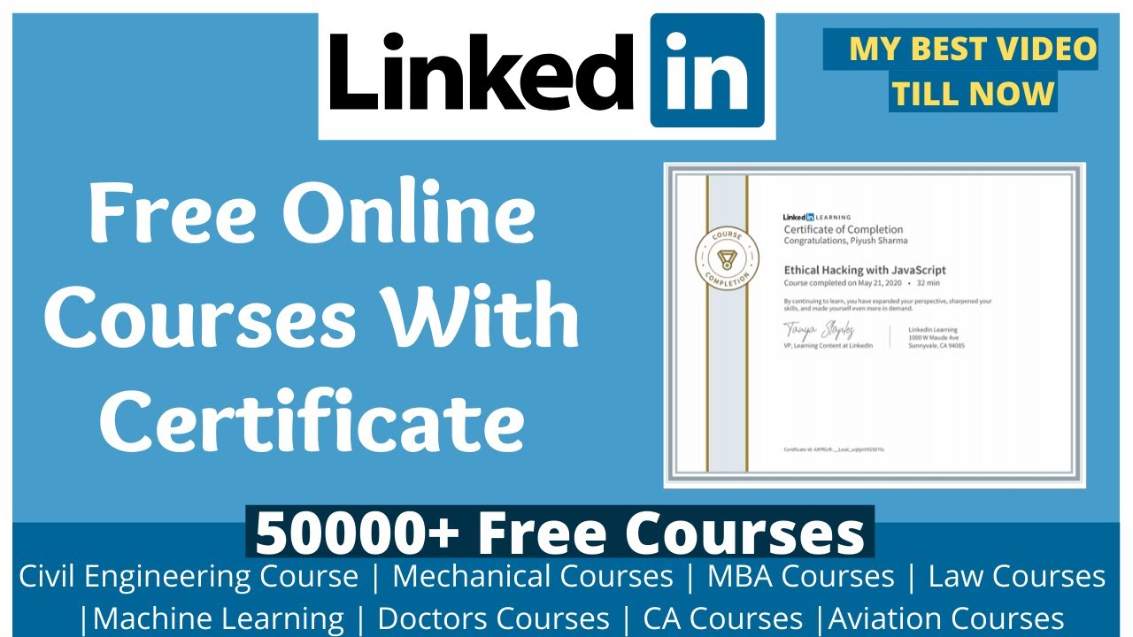Free Certificate Of Completion Courses In Online Education And