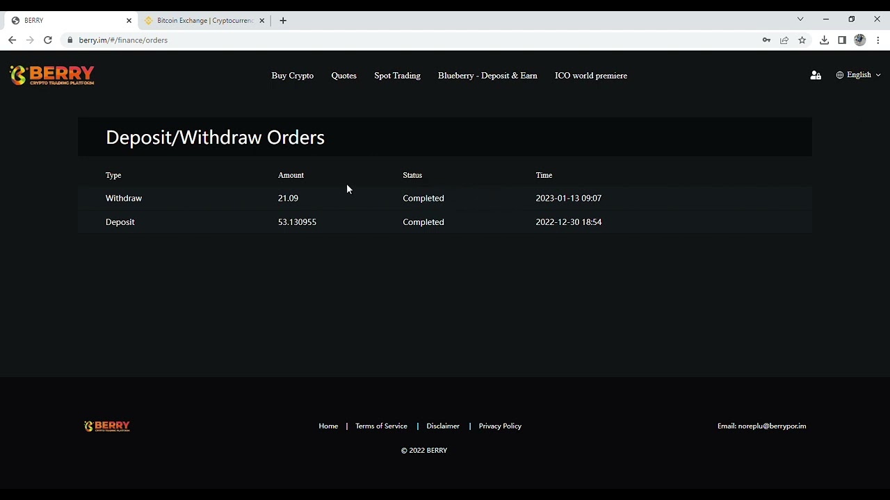 BERRY WITHDRAWAL EXPERIENCE!!!!