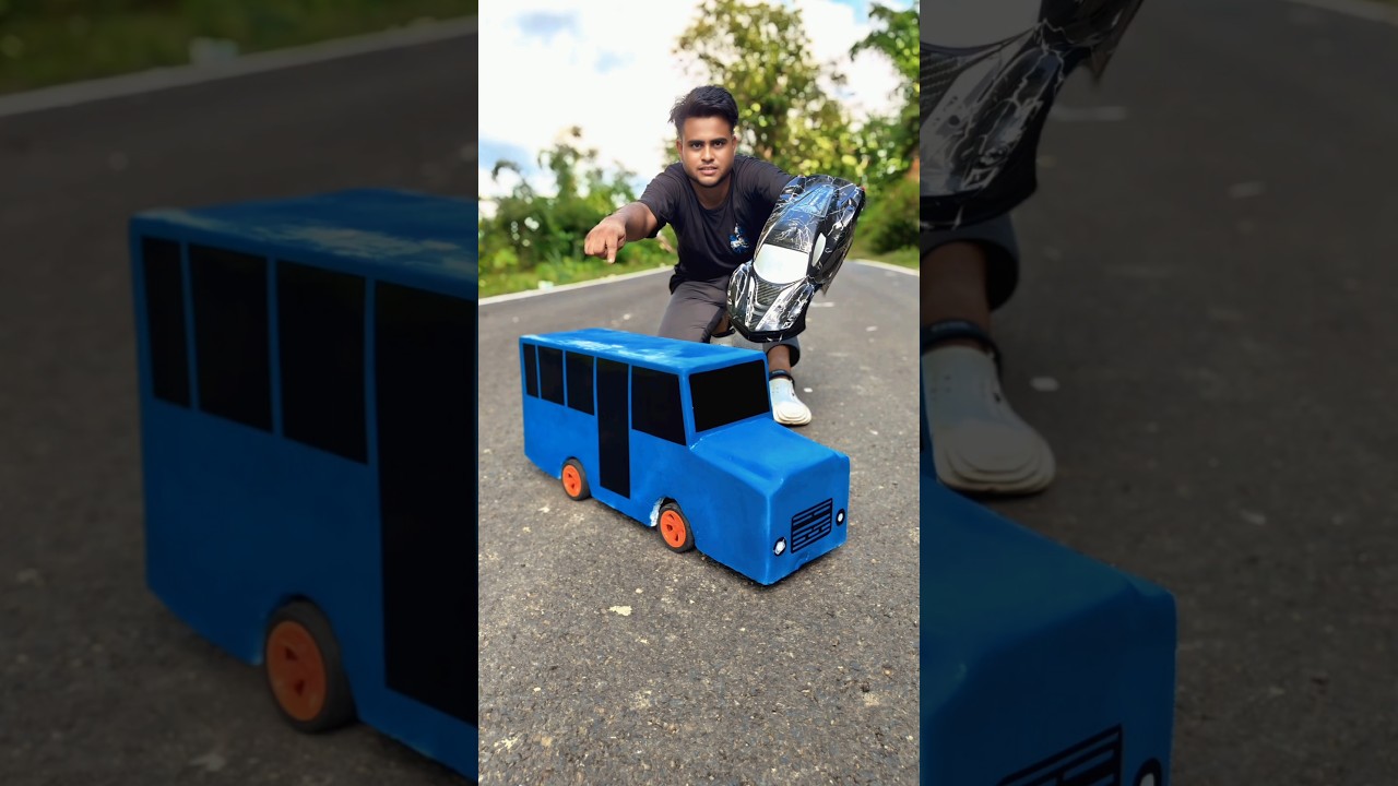 RC Racing Car Transformation blue Bus Review! 🚀 Test Drive