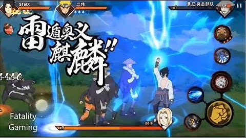 Naruto Mobile - SASUKE UCHIHA Gameplay (Ultimate Ninja Storm 4 android)