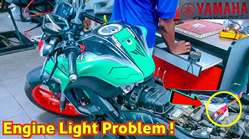 Yamaha MT 15 Engine Light Problem | ECU Flash on MT 15 | FI Check ✅ Problem Solved