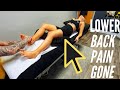 LOWER BACK PAIN GONE