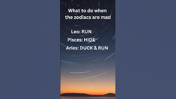 What to do when zodiacs are mad #shorts #zodiac