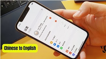 How to change language from Chinese to English on iPhone