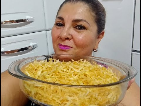 COMO FAZER BATATA PALHA SEQUINHA E BEM CROCANTE POR MARA CAPRIO