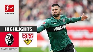 Undav Is On FIRE! | SC Freiburg - VfB Stuttgart | Highlights | Matchday 20 - Bundesliga 2023/24