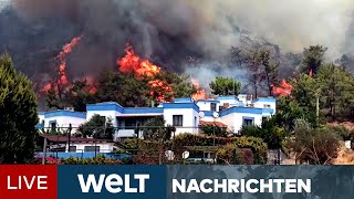 BRANDHÖLLE SÜDEUROPA: Extremhitze in Griechenland - Feuer wüten in der Türkei | WELT Newsstream