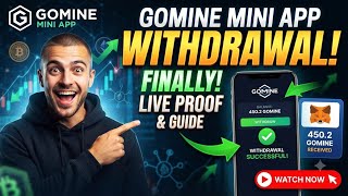 How To Apply For Withdrawal Gomine Mini App || Live Withdrawal Received || 6 July 2026 || screenshot 4