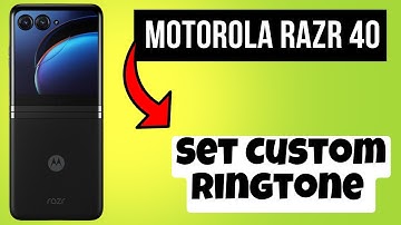 Set Custom Ringtone Motorola Razr 40 || How to use custom ringtone || Custom ringtone settings
