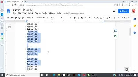Como selecionar tudo no Google Docs?