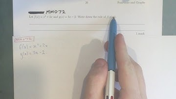 MM072 Maths Methods Fortify Study Guide - "How to find a composite function"