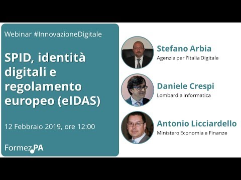 SPID, identità digitali e regolamento europeo eIDAS