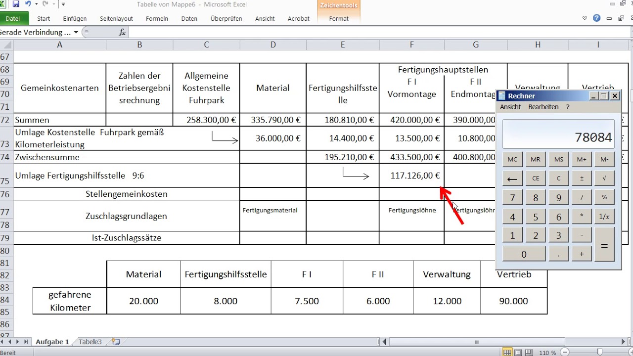 Betriebsabrechnungsbogen BAB mehrstufig sehr gut lernen und verstehen