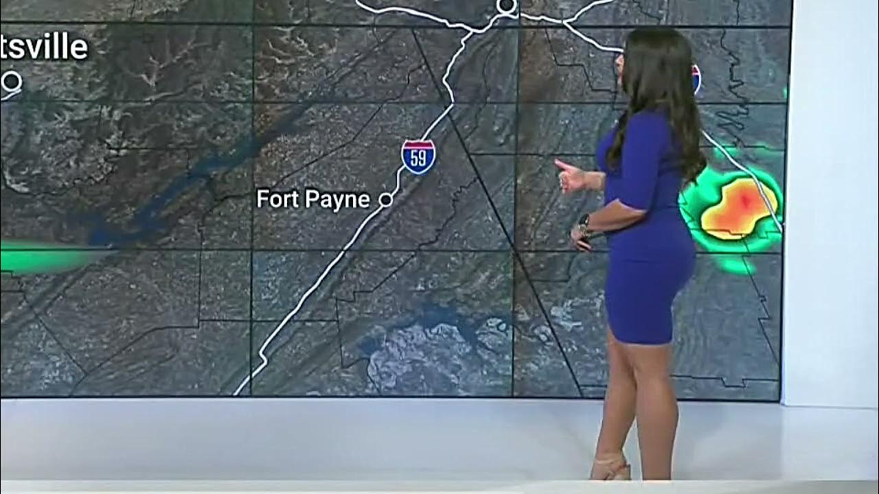 Felicia combs short blue dress weather channel rear view easy