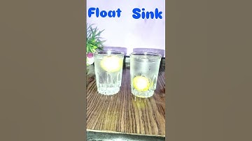 Sink or Float? 🍋 Lemon in Salt Water vs Normal Water | Easy Science Experiment for Kids # shorts