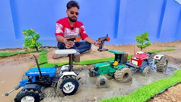 Mud Testing Tractor Vlog | Swaraj 855 FE, John Deere 5405, New Holland 3630, JCB Backhoe Loader |