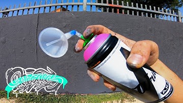RESAKS - 🎺 Testing Splash Effect Spray Paint Adapter Cap 🎺 [ Fadebomb Graffiti Tool ]