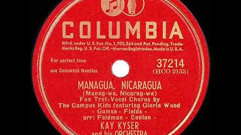 1947 HITS ARCHIVE: Managua, Nicaragua - Kay Kyser (Gloria Wood & The Campus Kids, vocal)
