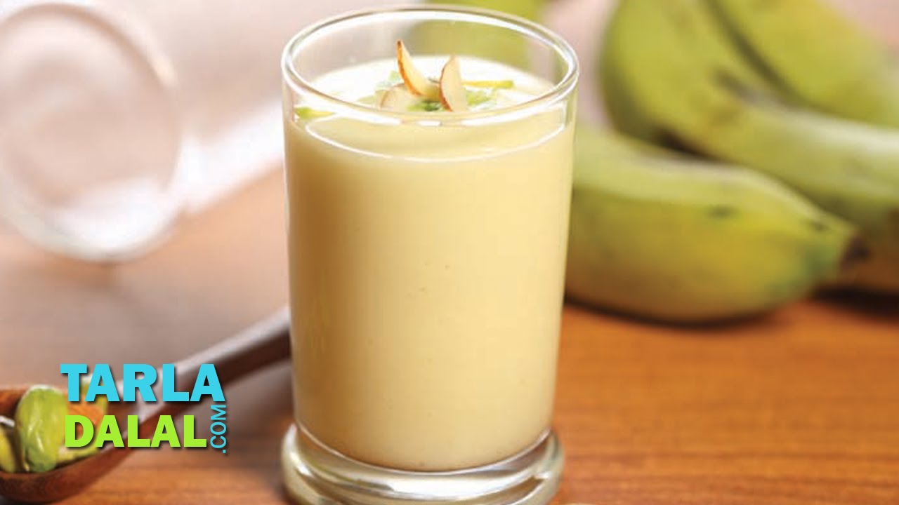 Fruit and Nut Milkshake (Pregnancy Protein Rich Recipe) by Tarla Dalal