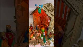 How to make Christmas Crib at home using cardboard - Pulkoodu Making #shorts