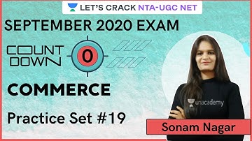 Practice Set #19 अभ्यास प्रश्न #19 | Commerce | NTA UGC NET | Sonam Nagar