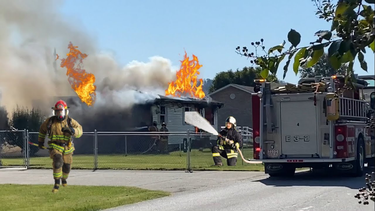 HUGE HOUSE FIRE CAUGHT ON CAMERA! (11/4/24) - YouTube