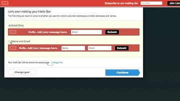How to Create an Opt-in Form at the Top of Your Website (Email Marketing Series 7 of 7)