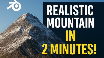 Blender Mountain Tutorial - Create Beautiful Mountains in 2 minutes