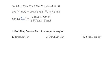 5.4 sum & difference for tangent