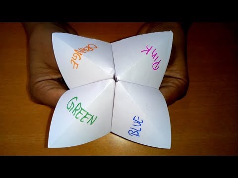 Origami Fortune Teller | Paper Fortune Teller | How To Make a Paper Fortune Teller