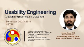 W 1; A 1; Usability Engineering, IIT Guwahati