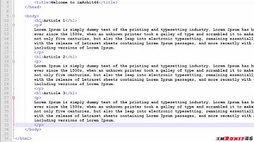 HTML Tutorials - 4 - Line Breaks, Horizontal Rules and Text-Formatting