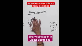 Binary subtraction