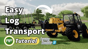 Logging Transport Options Using Base Game Equipment - Farming Simulator 22