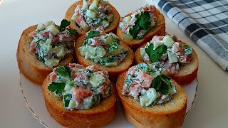 📌 Знаменитый &quot;Салат в багете&quot; - очень быстрый и вкусный вариант закуски