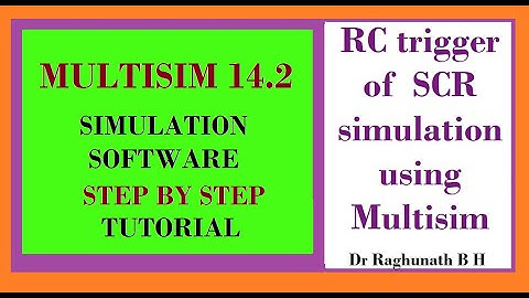 RC trigger of  SCR  simulation using Multisim tool
