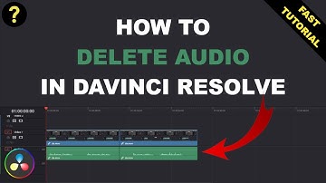 DaVinci Resolve: How to delete audio in DaVinci Reslove (fast tutorial)