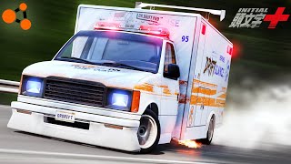 Ambulance Drifting to Eurobeat for 4 minutes in Beamng.Drift