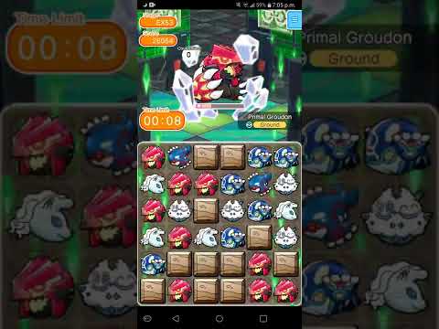 Pokemon Shuffle - Expert Stage 53 Primal Groudon (Itemless)