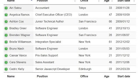DataTables Server Side - Laravel